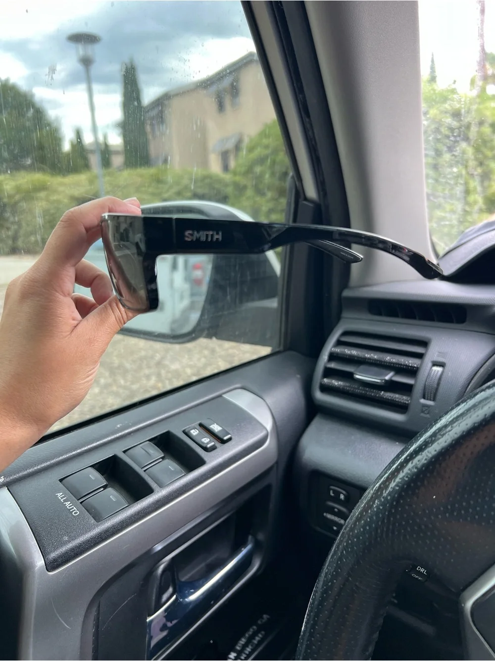 SMITH Black Men's Wrap Polarized Sunglasses